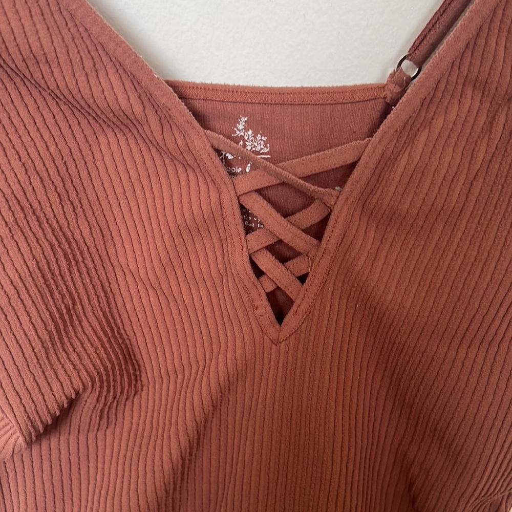 Free People Ribbed Pink Cami - Picture 3 of 5